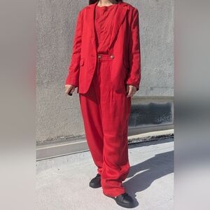 LOFT Vibrant Red Women's Pantsuit